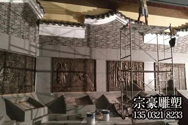 二十四孝紫铜室内装饰浮雕壁画 二十四孝紫铜室内装饰浮雕壁画