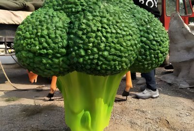 玻璃钢仿真蔬菜——西蓝花雕塑摆件