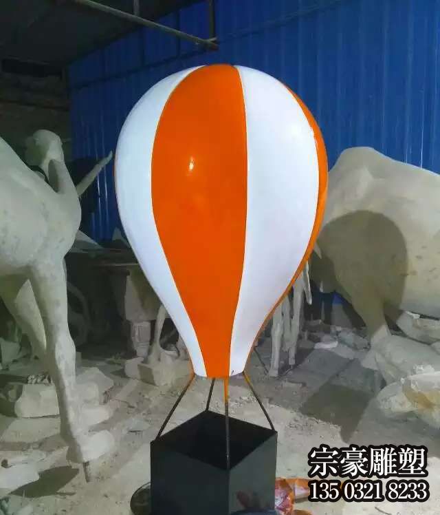 玻璃钢热气球雕塑摆件