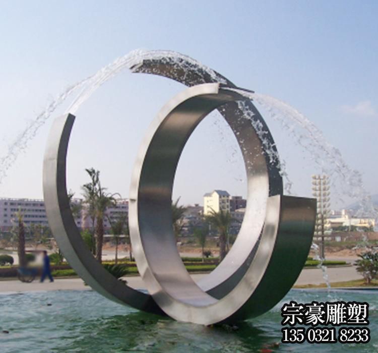 不锈钢喷泉景观造型雕塑 不锈钢喷泉景观造型雕塑