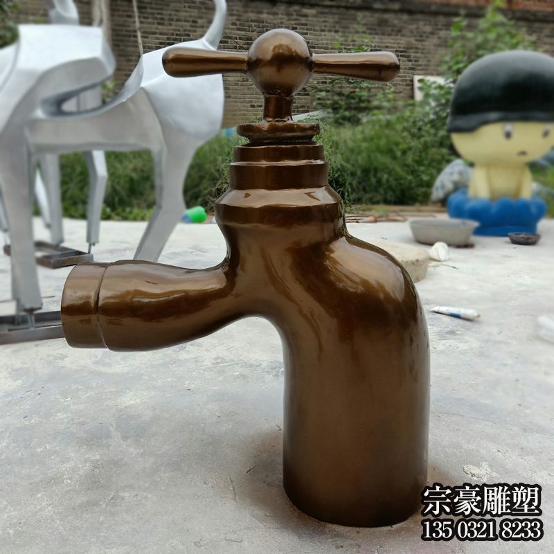 玻璃钢仿铜悬空流水水龙头雕塑摆件广场喷泉园林喷泉水龙头雕塑_889 玻璃钢仿铜悬空流水水龙头雕塑摆件广场喷泉园林喷泉水龙头雕塑_889
