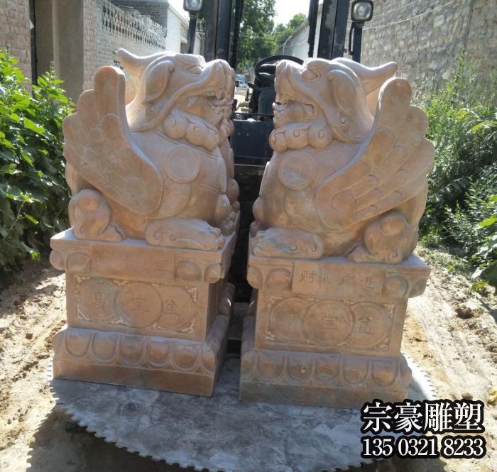 庭院小区门口创意镇宅辟邪石雕貔貅雕塑 庭院小区门口创意镇宅辟邪石雕貔貅雕塑