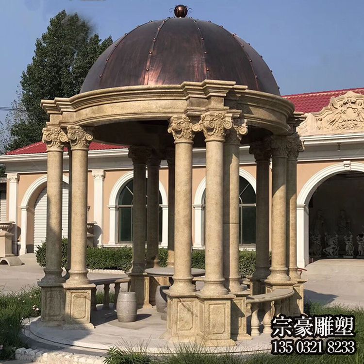 欧式庭院园林石雕凉亭 欧式庭院园林石雕凉亭