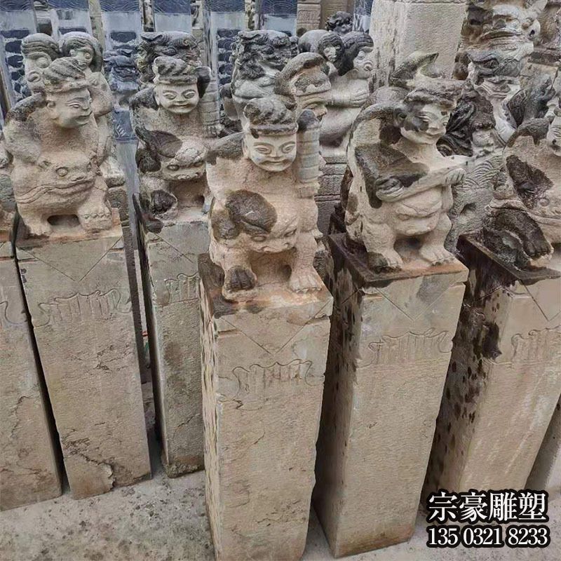 仿古石雕拴马桩 仿古石雕拴马桩