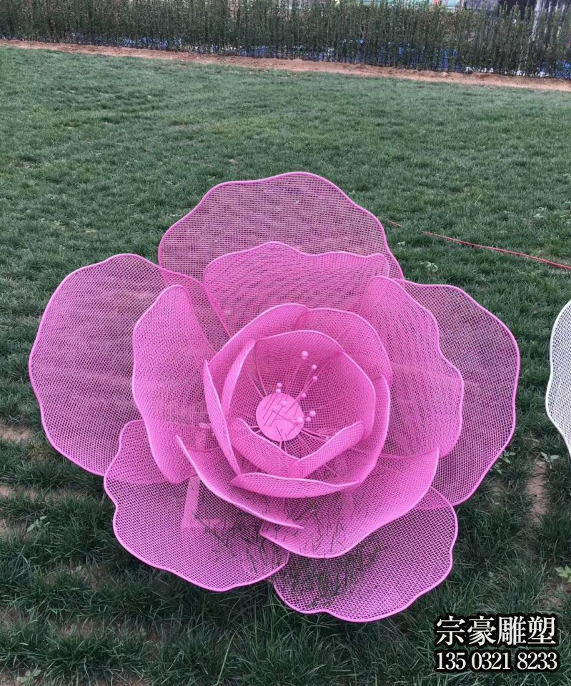 铁艺镂空仿真花朵雕塑摆件 铁艺镂空仿真花朵雕塑摆件