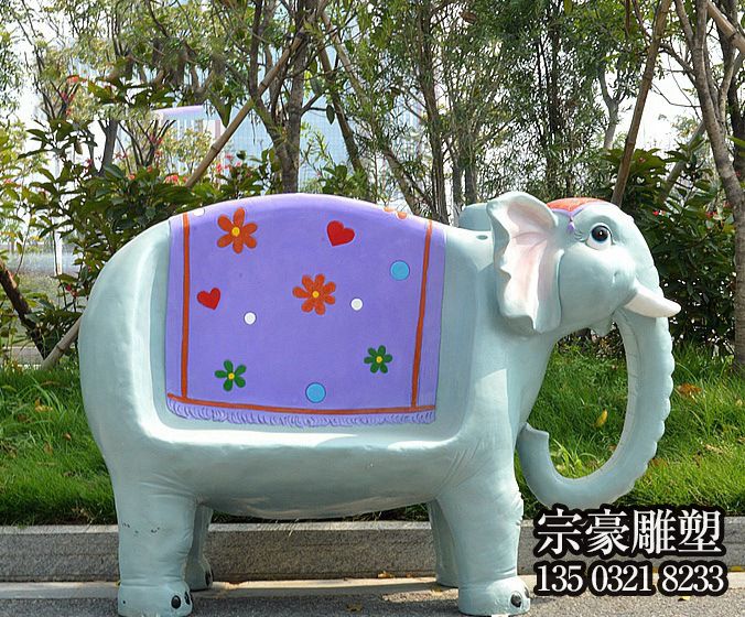 大象造型玻璃钢座椅 大象造型玻璃钢座椅