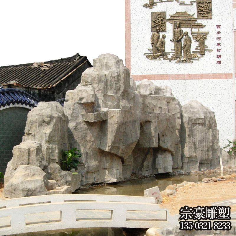 别墅庭院塑石假山景观 别墅庭院塑石假山景观