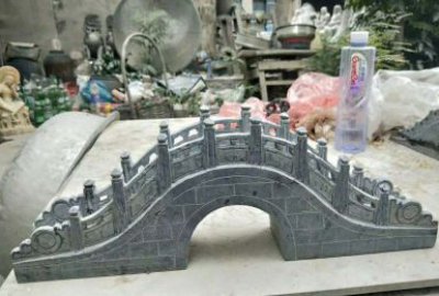 青石雕刻石雕小桥雕塑摆件
