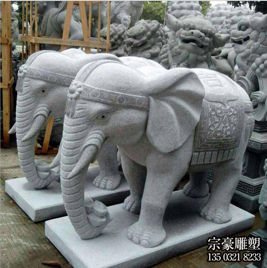 花岗岩石雕大象